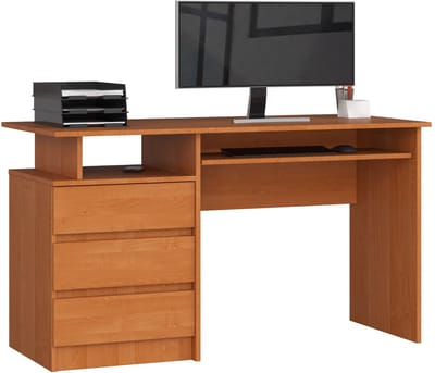 Bureau CLP 135 cm met 3 Laden / Computerbureau / Computer Tafel / Bureautafel / Els / 135 x 77 x 60 cm