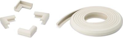 Inofix Cremekleur Kindergewatteerde 2M rol Incl. 4 hoekbeschemers.