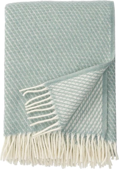 Klippan plaid wol-Velvet duck egg blue- 130x200cm