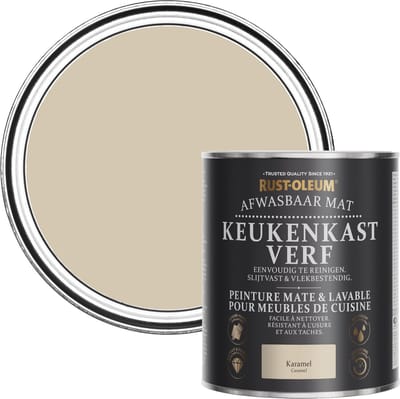 Rust-Oleum Lichtbruin Afwasbaar Mat Keukenkastverf - Karamel 750ml