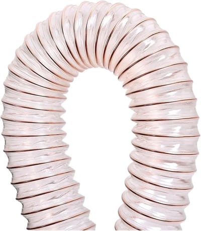 Transparante PU-buis - Afzuigslang Luchtbuis - Stofafzuiging Ventilatie - Flexibel Duurzaam Materiaal - 75mm Binnendiameter 1 Meter