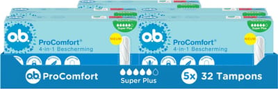 o.b. ProComfort Advanced Super Plus - 4-in-1 bescherming - tampons - tampon zeer zware menstruatiedagen - 5x32 tampons