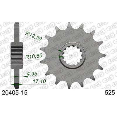 Tandwiel Afam 525 15 dents