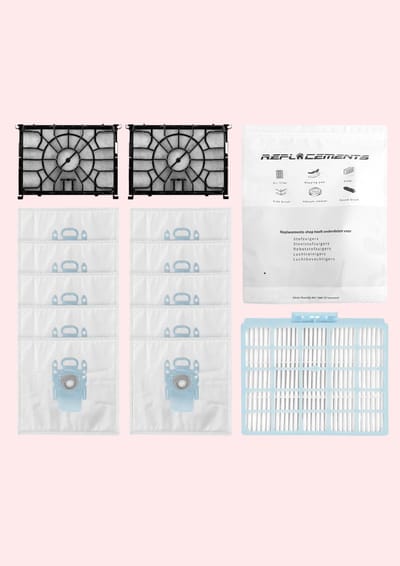 Replacements Stofzuigerzakken Set Geschikt voor Bosch MoveOn & Serie 6 – 10 Stofzakken + 2 Motorfilters + 1 HEPA Filter