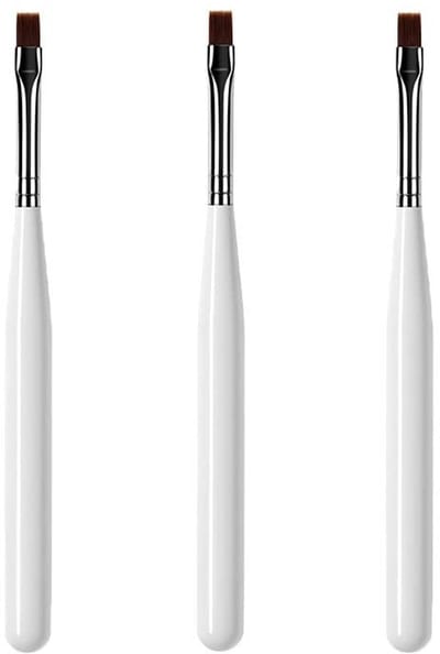 Dailygoods- Nail Art Pen - 3 Stuks - Nylon Borstelpunt - Roestvrij Stalen Ondersteuning - Lichtgewicht - Ergonomisch Ontwerp - Nailartkwast