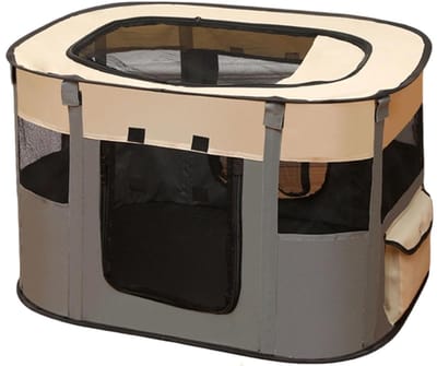 CLVP® Kattenren Binnen en Buiten - Dierenren - Grijs met geel