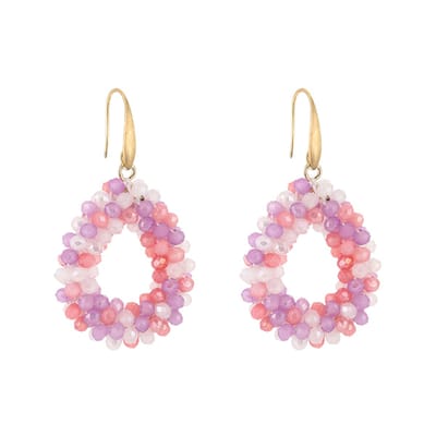 Oorbellen Crystal Summer Glow - Lila Mix