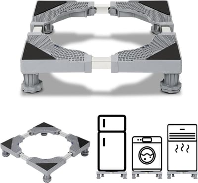 Verstelbaar Onderstel voor Wasmachine en Droger – 41-65 cm – Stabiliteit en Comfort