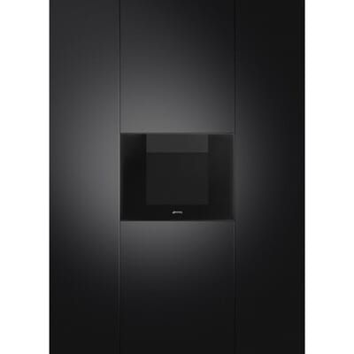 SMEG Inbouw Wijnklimaatkast Wijnklimaatkast, Linea, Inbouw, Positie scharnier: Rechts, Zwart, 20, F