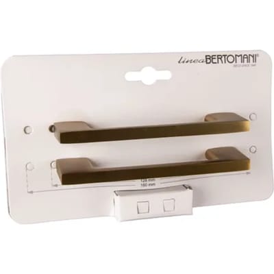 Bertomani Meubelgreep - Zamak Mat Messing - 96mm - 2 Stuks
