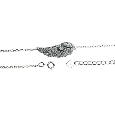 Juwelier Zwartevalk ZILVEREN (GERHODINEERD) DAMESARMBAND MET ZIRKONIA 23.283-