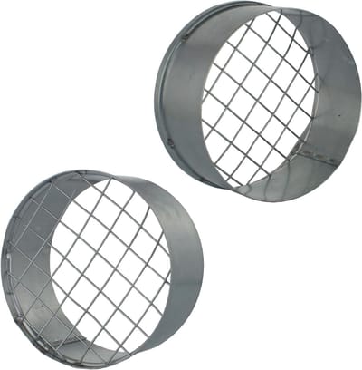 Afvoer Roosters - Ventilatie rooster - Dieren buiten houden - Vogelbescherming - Ø 150 mm - Zilver