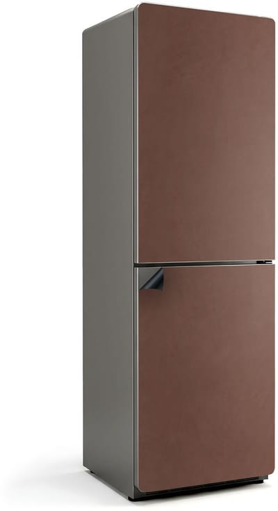 Wallfluent Magnetische Koelkastmat - Bruin Koelkast Magneet Sticker - 60 cm x 190 cm - Bruin Magnetische Koelkastmat - Koelkast Cover Magneet - Decoratieve Magneetmat Voor Koelkast - Keuken Decoratie Magneet