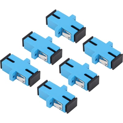 50 stuks glasvezeladapter SC UPC Simplex Singlemode Koppeling Internet Connector Gereedschap blue