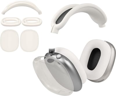 Beschermset voor AirPods Max 2/1 met Hoofdband Cover, TPU Case en Silicone Oorkussens, Zweetbestendig en Wasbaar, Krasbestendig Accessoire