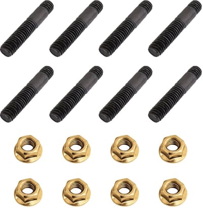 Dailygoods- Studbolt 10.9 - M10 x 1.5 - 61 mm - 8 Sets - Hoge Temperatuur - Snelle Wielenwissel - Bout