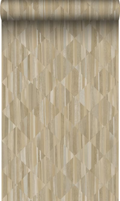 Origin Wallcoverings behang 3D-houtmotief beige - 50 x 900 cm - 347866