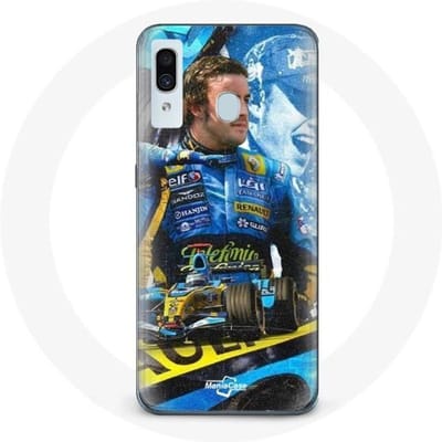 Coque pour Samsung Galaxy A40 Formule 1 Fernando Alonso champion du monde de F1