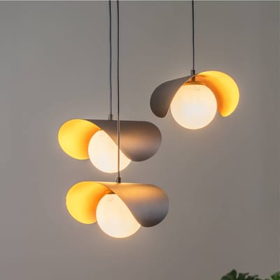 Opviq Hanglamp Vatoz 6142 3-lamps Rondell zwart opaalglas
