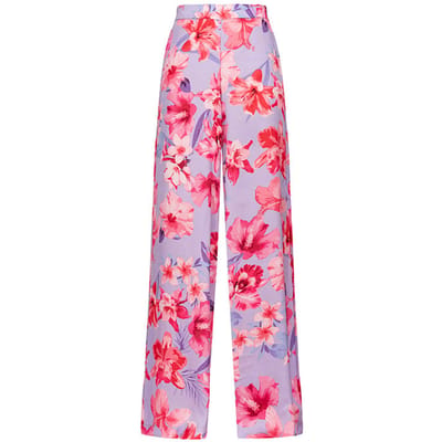 PINKO Puntuale Trousers Lilac/pale Pink/fuchsia Size: 44 | Wide-Leg & Flared Pants Outlet | Dames | Paars