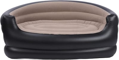 Opblaasbare Lounger voor Volwassenen - Comfortabele Twee-Zits Sofa voor Binnen en Buiten, Ideaal voor Camping en Tuin, Inclusief Reparatiesetjes