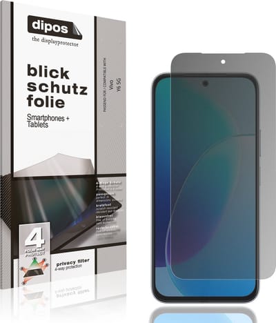 dipos – Matte Privacy Screenprotector geschikt voor Vivo Y6 5G | Anti-Spy Beschermfolie