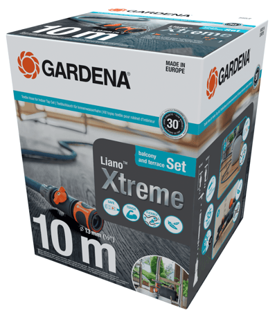 GARDENA Textielslang Liano™ Xtreme 10m, Set Liano