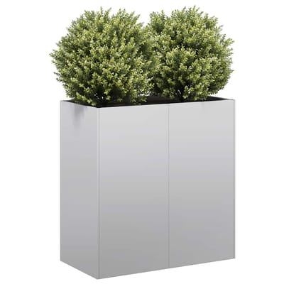 vidaXL - Plantenbak - 80x40x80 - cm - gegalvaniseerd - staal