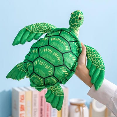 Peluches Dessin Animé Tortue de Haute Qualité Pelucheuse Assise Chaude Confortable Compagnon pour Enfants Cadeau de Noël Décoration de Maison Cadeau 28cm-33cm