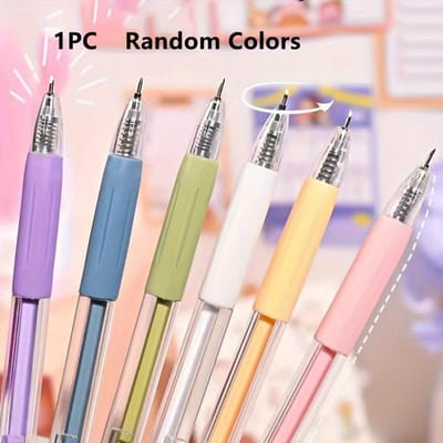 Enkel Intrekbaar Mes Pen, een Innovatief Gereedschap voor het Snijden van Kunstpapier, Als Druk-Type Puntenslijper, Ideaal voor het Bijsnijden van Kaarten En Uitpakken 1pc gray