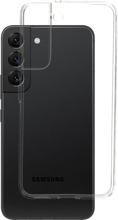 Mobiparts hoesje geschikt voor Samsung Galaxy S22 - Zacht TPU - Schokabsorberend TPU - Grip Coating - Transparant