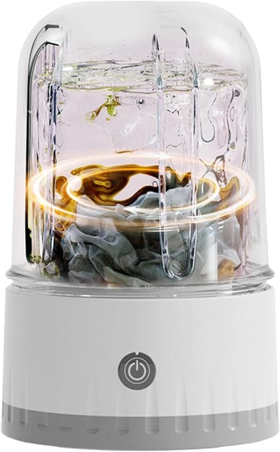 Draagbare Wasmachine - Compacte Reiniger - Ondergoed Wassen - Ultrasone Technologie - 1 Liter - Wit
