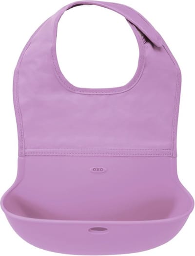 OXO tot Oprolbare slab - Slabbetjes - Slabbertjes baby - Slab -Lilac