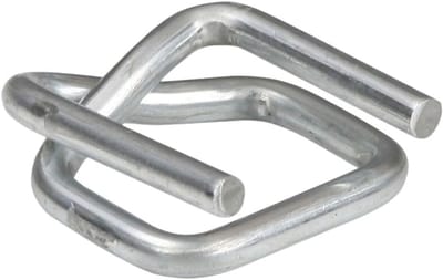 Sluitclip Verpakking - Metaalklemmen Banden - Goederen Zekeren - Verzinkt Metaal - 1000 Stuks - Zilver