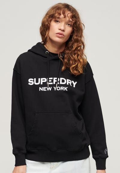 Superdry - Sport Luxe hoodie met losse pasvorm - Dames - Hoodies