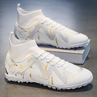 Heren Voetbalschoenen Grote Maat Ultralichte Voetbalschoenen Jongens Sneakers Antislip AG/TF Voetbalschoenen Enkellaarsjes Unisex 43