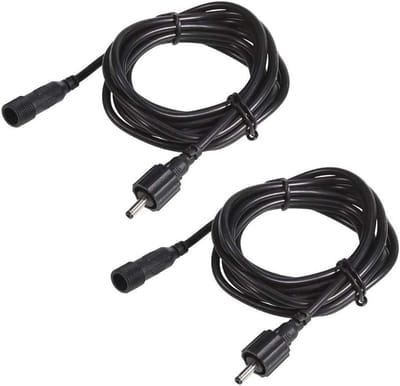 Verlengkabel Set - DC Kabel - Tuinverlichting Aansluiten - Waterdicht IP65 - 2 Meter - Zwart