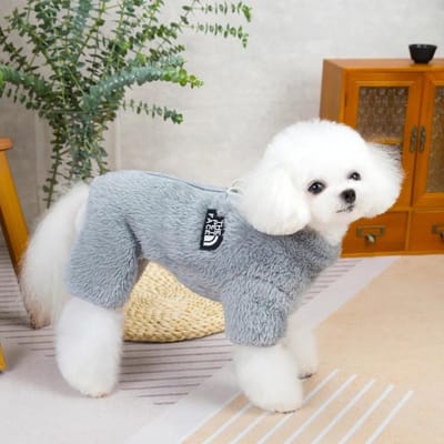 Huisdier Hondenkleding Grote Honden Sweatshirt Trui Warme Jassen Jassen Klein Wintermuts Mantel Bontjas Kleding Pak Groot Medium Jumper S gray