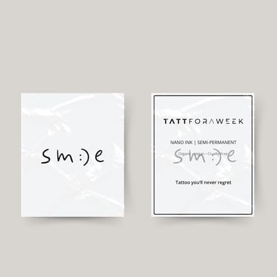Tijdelijke tattoo sm:)e | Neptattoo volwassenen | Tijdelijke tattoo voor volwassenen | Temporary tattoo | Plaktattoos voor volwassenen | Neptattoos | Probeer zorgeloos een tattoo | tattforaweek
