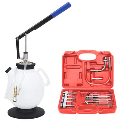 vidaXL Transmissievloeistofvuller automatisch met gereedschapsset 7.5L
