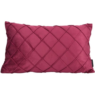 NOVÉE Sierkussen velvet cross wijn | 30 x 50 cm | polyester