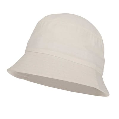 Bucket hat - Unisex - Sand - Vissershoedje - Wit