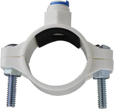 Drain Saddle Valve voor Waterfilters - 1/4" Quick Connect Slangadapter voor RO Systemen en Waterfilterinstallaties