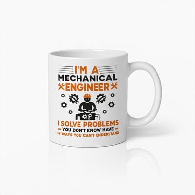 Werktuigbouwkundig Ingenieur Mok 330ml – “Ik Los Problemen op die Jij Niet Kent” – Grappige Koffiekop Cadeau voor Ingenieurs & Collega’s