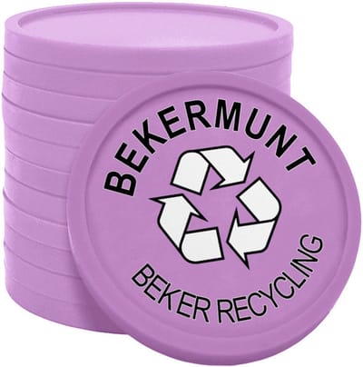 CombiCraft bekermunt gerecycled plastic 29 mm - pastelpaars