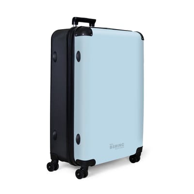 NoBoringSuitcases.com® - Koffer groot - Reiskoffer lichtgewicht - Pastel blauw - Rolkoffer met 4 wielen - Grote trolley XL - 98 liter bagage