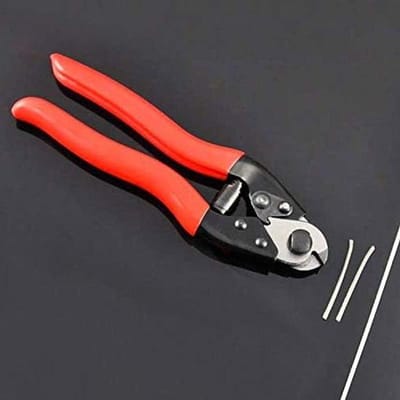 Draadknipper Precisie Tang - Kabel Snijder - Sieraden Maken - SK5 Koolstofstaal - 190mm - Rood