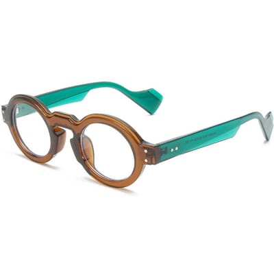 Ronde Zonnebril met Luipaardprint Unisex Retro Vintage Rond Montuur UV400 Bescherming Trendy Kleuren