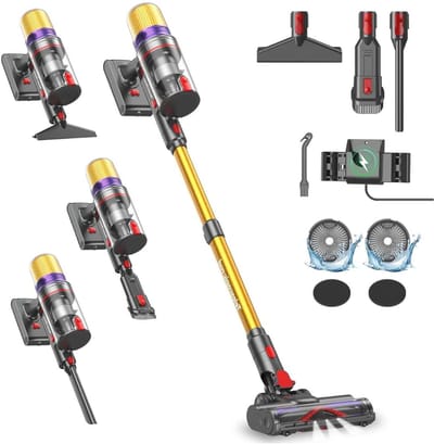 CLGP® Stofzuiger Draadloos - Steelstofzuiger Snoerloos - Tapijtreiniger