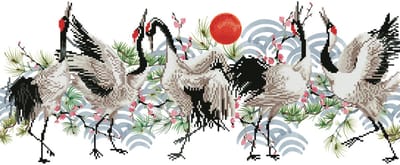 Diamond Painting Volwassenen - Ronde Steentjes - Volledig Pakket - Hobby - Diamond Dotz® - DD8.011 - Dieren - Vogeldans 77 x 32cm